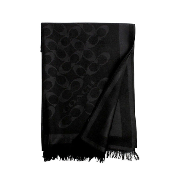 コーチ COACH マフラー ストール CO100562-001 レディース メンズ ブラック マフラー